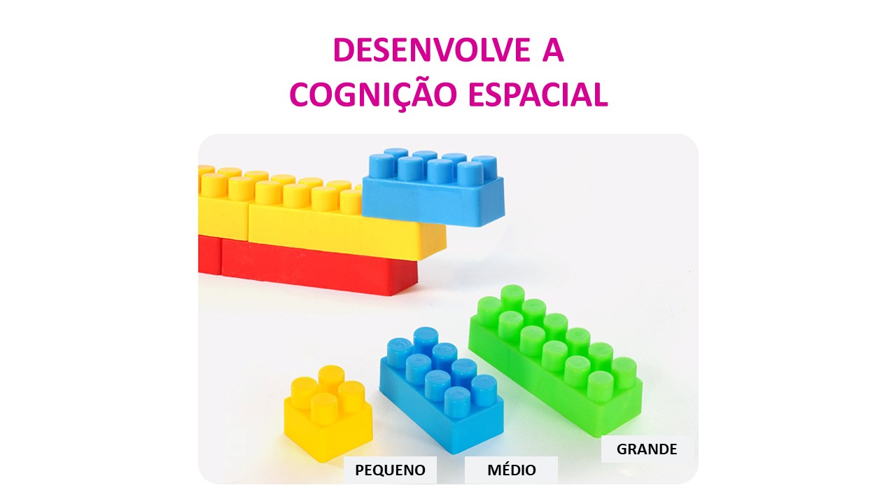 Blocos de Montar infantil, Brinquedo de montar tipo lego grande médio e  pequeno